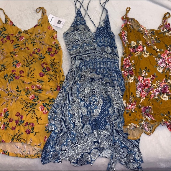 Zaful Dresses & Skirts - Set of 3 dresses Floral summer beach vacation